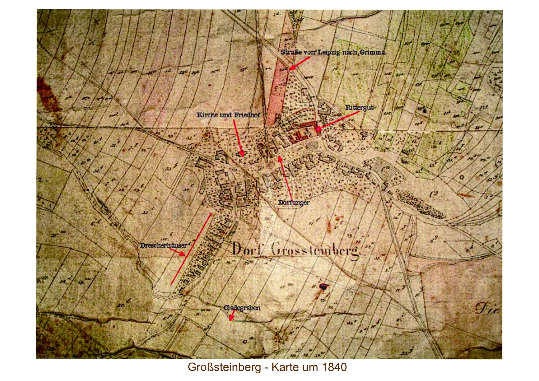 Karte von 1840 Heimatverein Großsteinberg e.V.